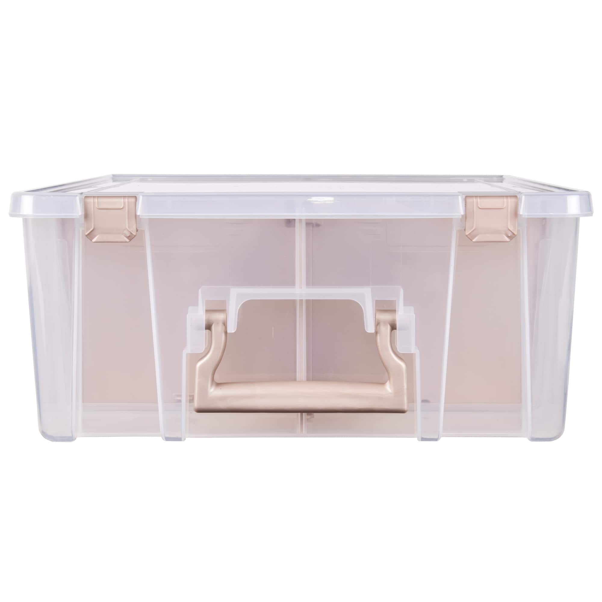 ArtBin® Rose Gold Super Satchel™ Double Deep Storage Bin with Dividers